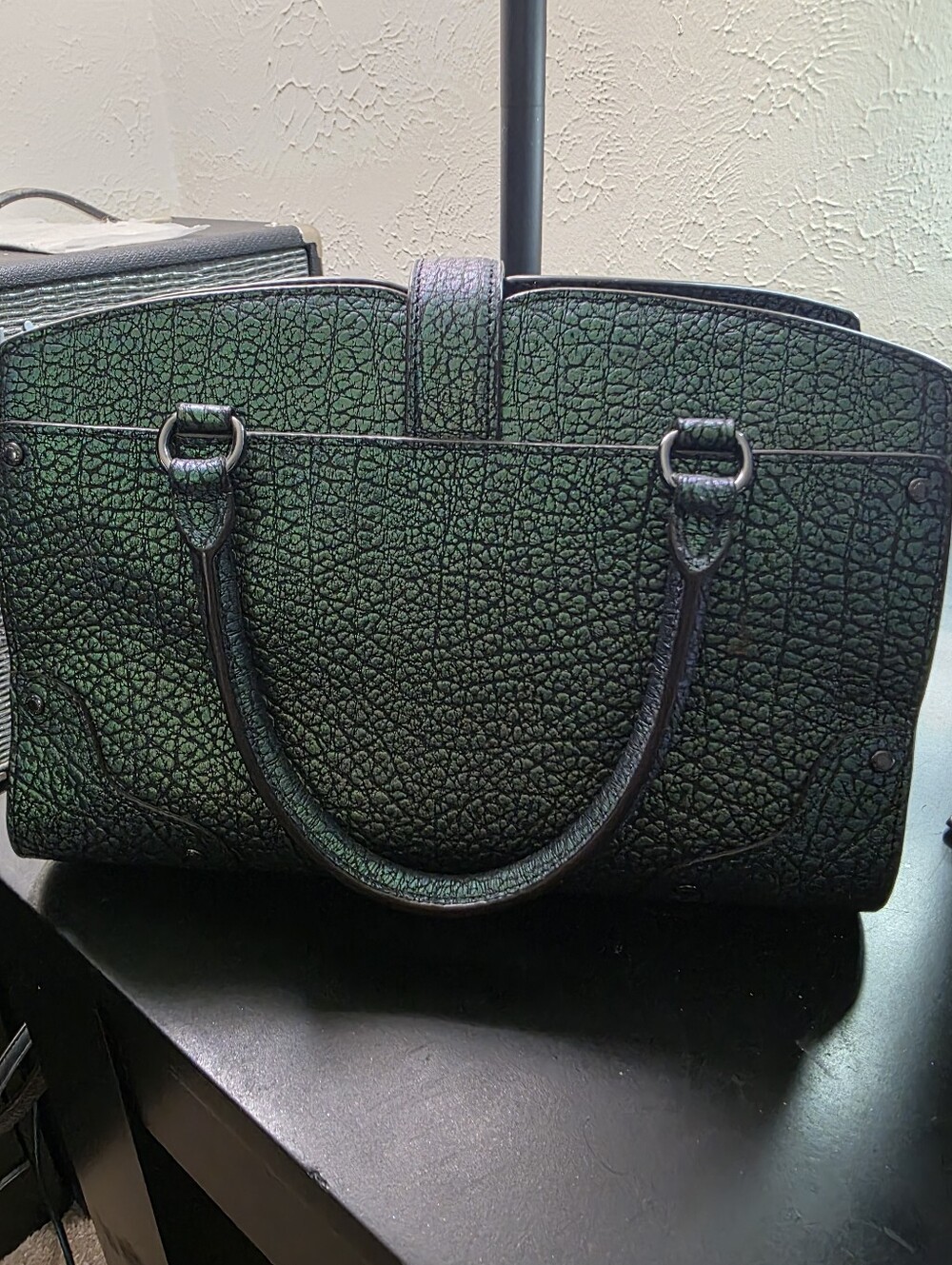 Rare Coach Mercer 24 Hologram Iridescent Leather Satchel 55622